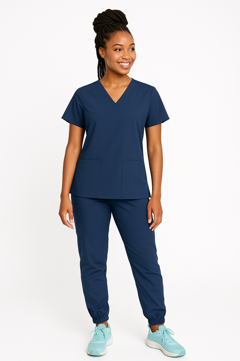 HEY! Medical™ "Jane" Collection V-Neck Jogger Set