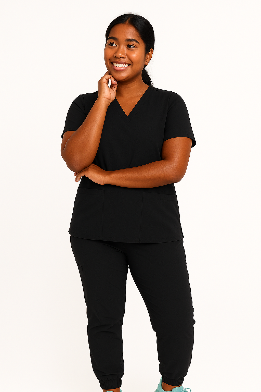 HEY! Medical™ "Jane" Collection V-Neck Jogger Set