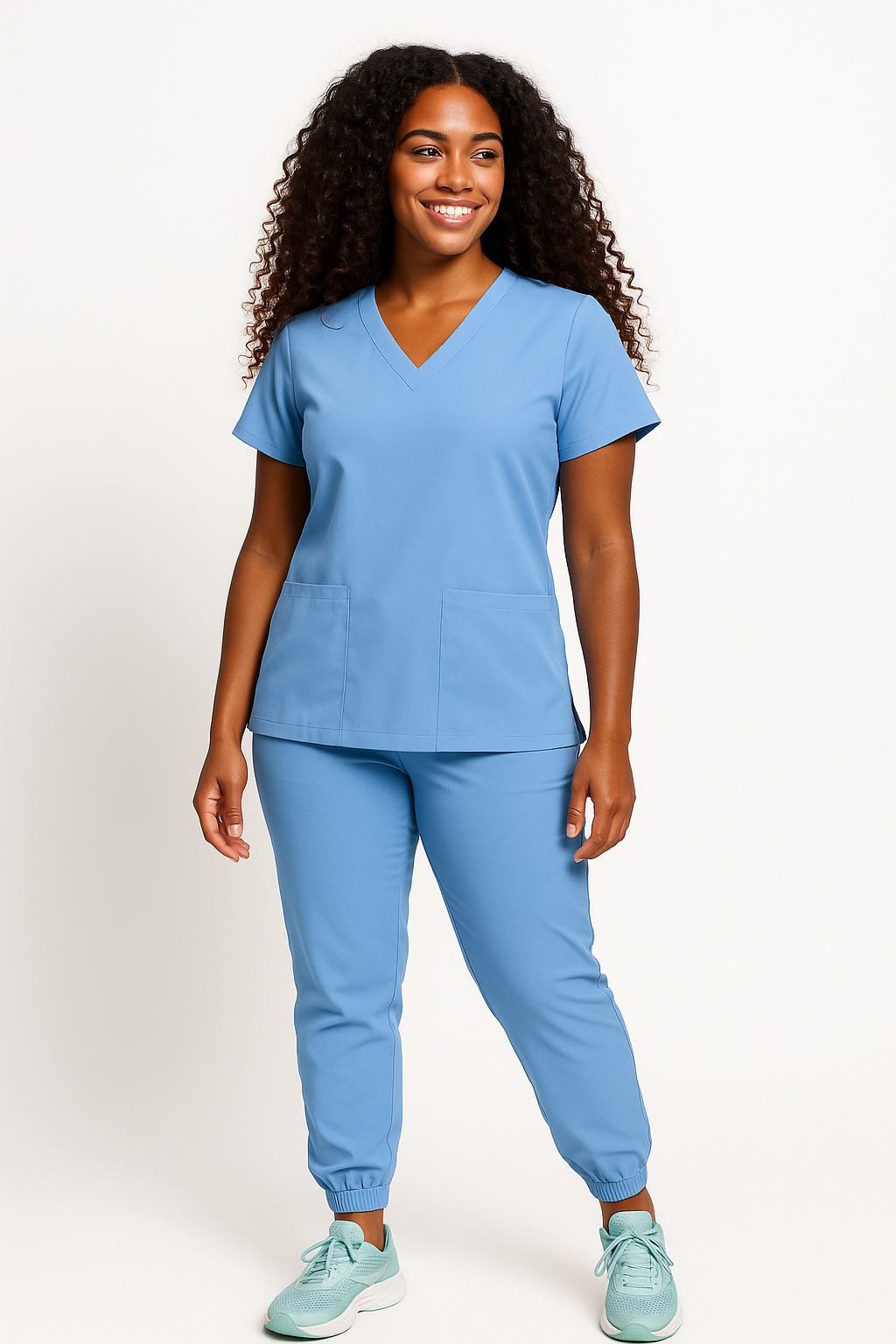 HEY! Medical™ "Jane" Collection V-Neck Jogger Set