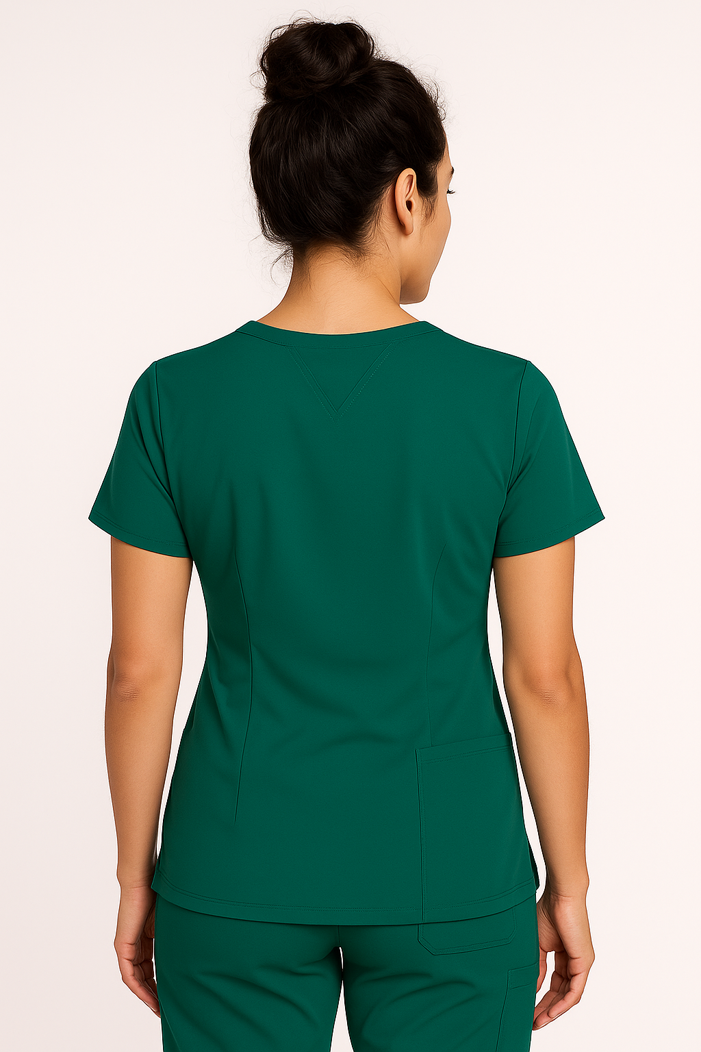 Medichic™ "Ruth" Women's V-Neck Zipper Pocket Scrub Top