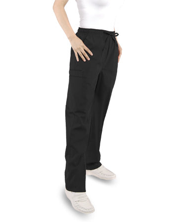 BASIC CARGO SCRUB PANT - ELASTIC WAIST W/DRAWSTRING
